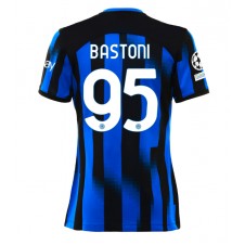 Inter Milan Alessandro Bastoni #95 Hjemmedrakt Kvinner 2023-24 Kortermet